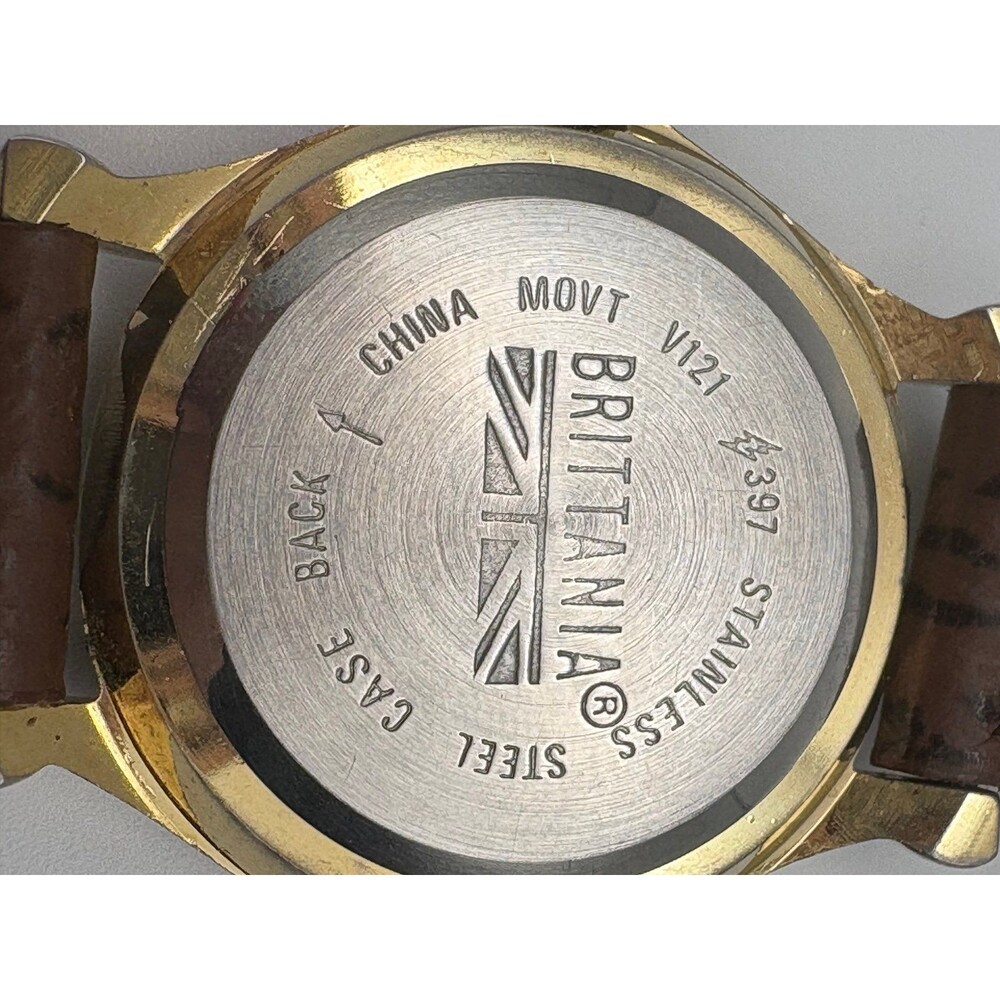 Vintage Brittania Moon Phase Watch | V121 movement | New Battery 28mm case - Picture 4 of 7
